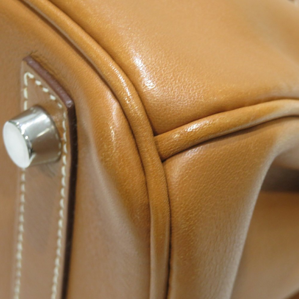HERMES Hermes Birkin 30 Handbag Gold/Silver Hardware Evercolor □K Stamp D19 W... - Picture 5 of 16